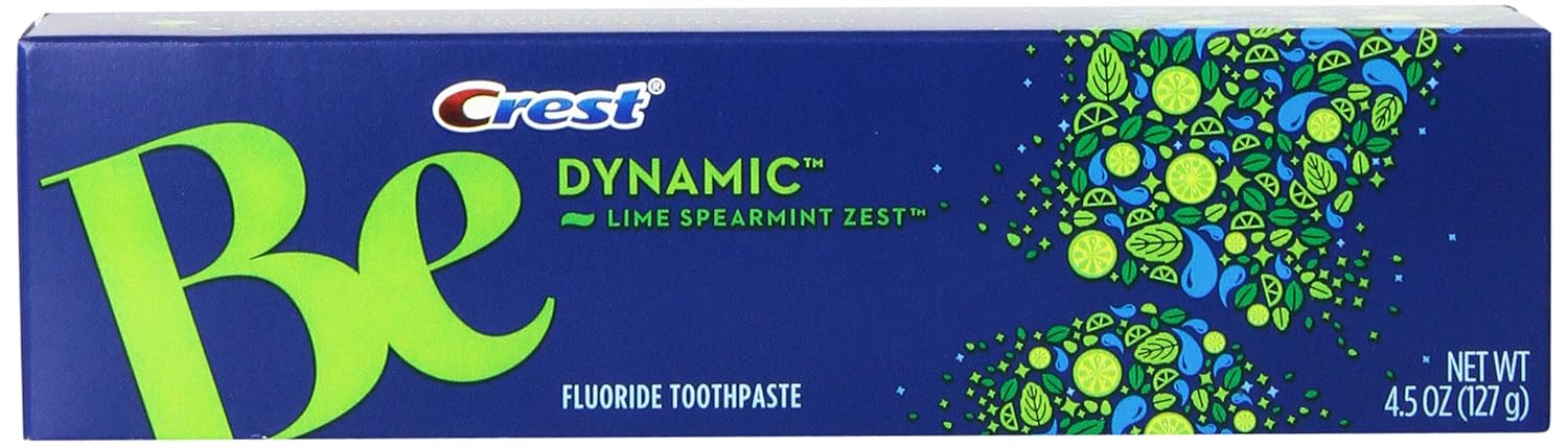 Amazon.com : Crest Be Dynamic Lime Spearmint Zest Flavor ...