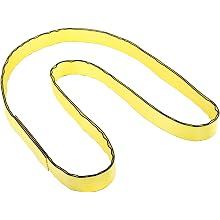 Mazzella EN2 Edgeguard Nylon Web Sling, Endless, Yellow, 2 Ply, Vertical Load Capacity