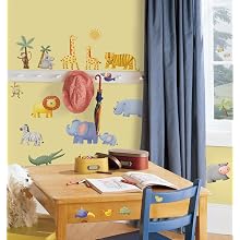 RoomMates RMK1136SCS Jungle Adventure Peel & Stick Wall Decals