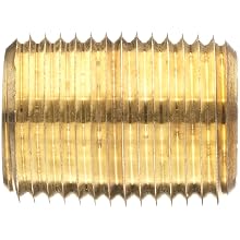 Anderson Metals Red Brass Pipe Fitting, Nipple, NPT Male