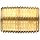 Anderson Metals Red Brass Pipe Fitting, Nipple, NPT Male