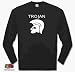 Trojan Helm Longsleeve-T-Shirt S-XXL Schwarz L