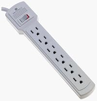 Interex S1001 6-Outlet Single Surge Strip