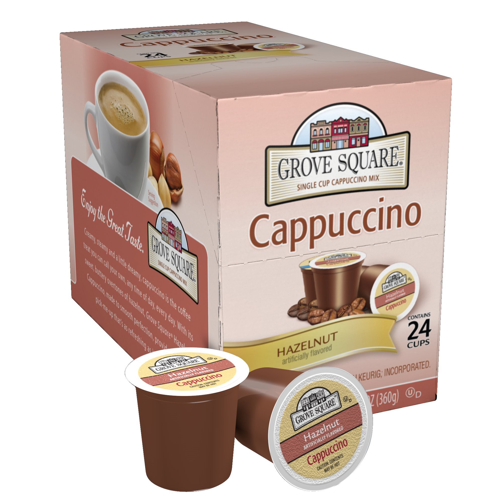 24 Count Single Serve KCups Grove Square Cappucino Hazelnut eBay