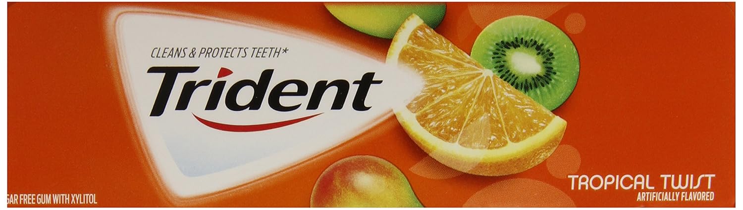 Amazon.com : Trident Gum, Tropical Twist, 18-Stick Packs (Pack of ... Amazon.com : Trident Gum, Tropical Twist, 18-Stick Packs (Pack of ...