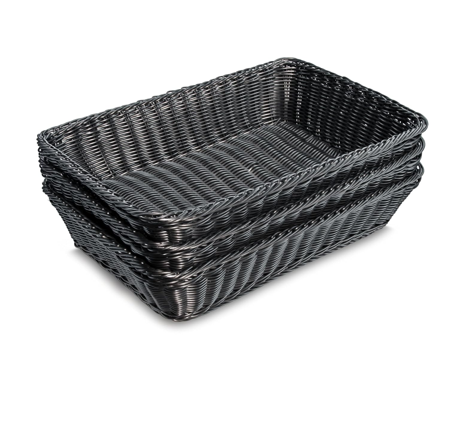 Colorbasket 31414101 Hand Woven Waterproof Large Rectangular Basket