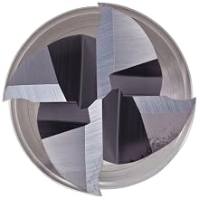 YG-1 E5021TF Micrograin Carbide Square Nose End Mill, General Purpose, TiAlN Coated, Single Cut, 4 Flutes, Center Cutting