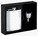 Visol Stainless Steel Brushed Finish Flask w/Funnel (8 oz)