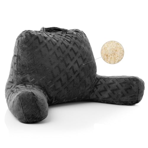 Z Foam Filled Reading Pillow With Super-Soft Velour Cover- 3-year Warranty