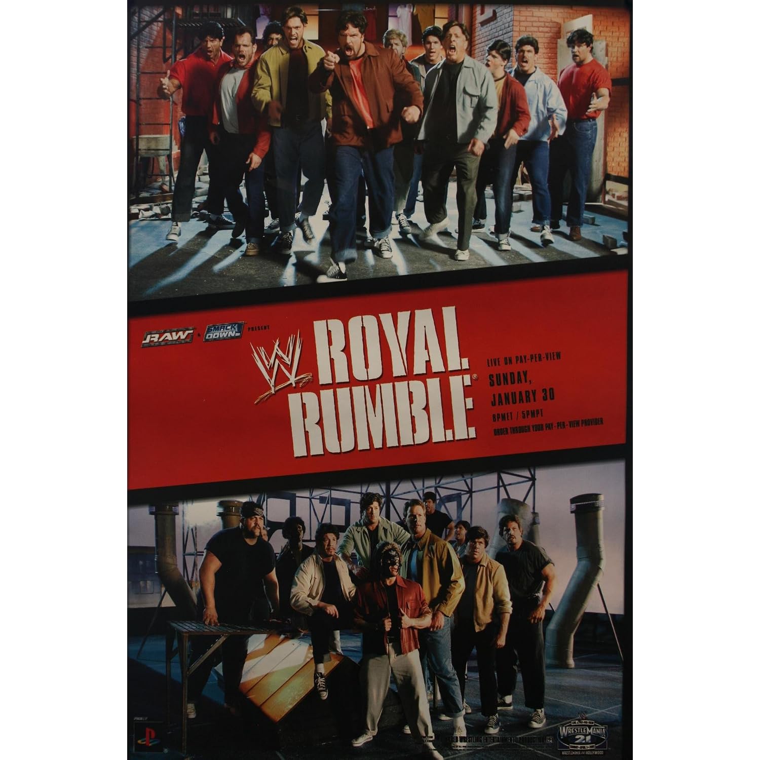 WWE 2005 Royal Rumble Raw Smackdown Poster