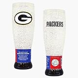 Green Bay Packers Crystal Pilsner Glass - Set of Two