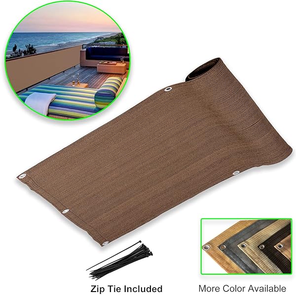 Eden S Decor Balcony Privacy Screen Cover Mesh Windscreen Weather