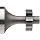 Niagara Cutter B555 Straight Tooth Shank Type Keyseat Cutter, High Speed Steel, Uncoated (Bright), Round Shank, 3/8" Cutter Diameter, 8 Tooth, 1/8" Width