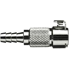 Bel-Art Scienceware Chrome Plated Brass Stat-O-Lok Quick Disconnect Tube Fitting, Tube ID, Male