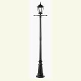 Outdoor Living : Black Outdoor Lamp Post 2.2 Metre