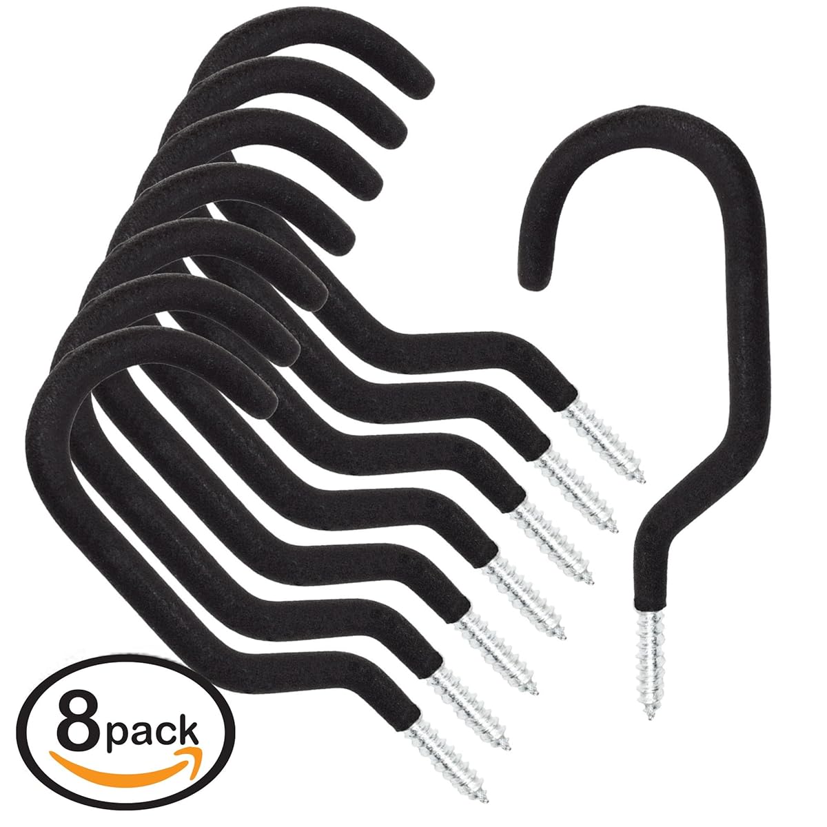 StoutMax Heavy Duty Bike Storage Hooks Set, 8 Pack