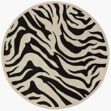 Surya Zebra Crossing G-59 7.9 Rug, Black