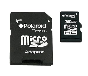 Polaroid Micro SD 16 GB Class 2 Card (P-SDU16G2-FS/POL)