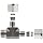 Parker A-Lok 2MRT2N-316 316 Stainless Steel Compression Tube Fitting, Run Tee, Tube OD x Tube OD x NPT Male