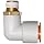 SMC KQ2L Push-to-Connect Tube Fitting, 90 Degree Elbow, PBT & Brass Body, Tube OD x BSPT Male, With Sealant, Inch