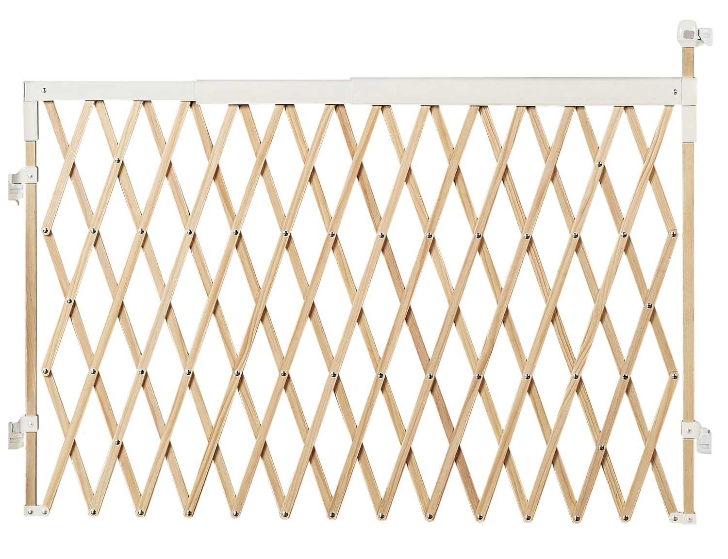 NEW Wood Expanding Baby Safety Gate, Adjustable Wide Pet Quick Handle