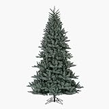 Santas Own IS90BLC 9 Foot Indigo Spruce Pre-Lit Artificial Christmas Tree with Clear Lights
