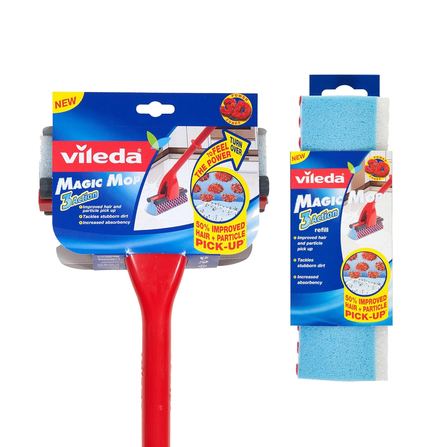 Vileda Magic Mop Angled Sponge with ExtraRefill FAST FREE DELIVERY