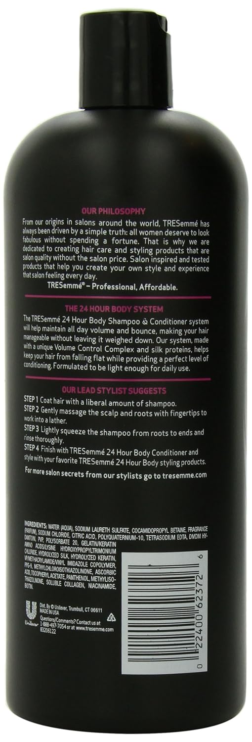 Amazon.com : TRESemme Shampoo, 24 Hour Body, Healthy Volume, 32 ... Amazon.com : TRESemme Shampoo, 24 Hour Body, Healthy Volume, 32 ...