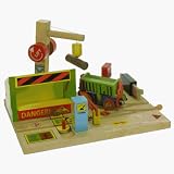 Review Bigjigs Toys Ltd  / Wooden Train Track Accessories - Tom's Timber Yard (compatible with other leading brands) - Bigjigs Rail