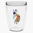 Kokopelli 16 oz Insulated Beverage Tumbler, Clear