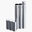 Visol Stainless Steel Cigar Holder + Flask in tri-tube shape