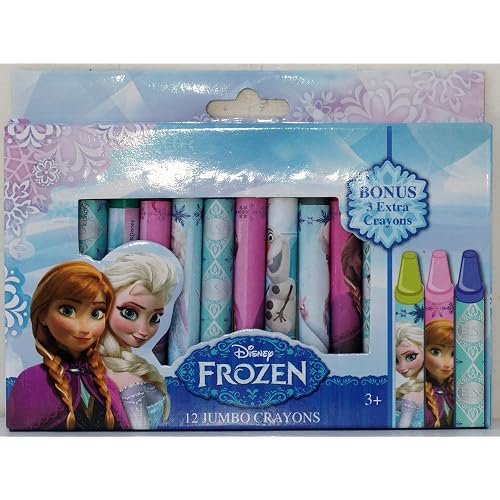 Disney Frozen 12 Count Jumbo Crayon Crayons Set