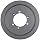 Martin Conventional QD Sheave, A/B Belt Section, 2 Grooves, Class 30 Gray Cast Iron