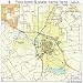 Street & Road Map of Waxahachie, Texas TX - Printed poster size wall atlas of your home town