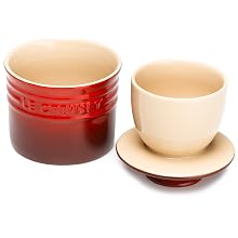Le Creuset Stoneware Butter Crock, Cherry