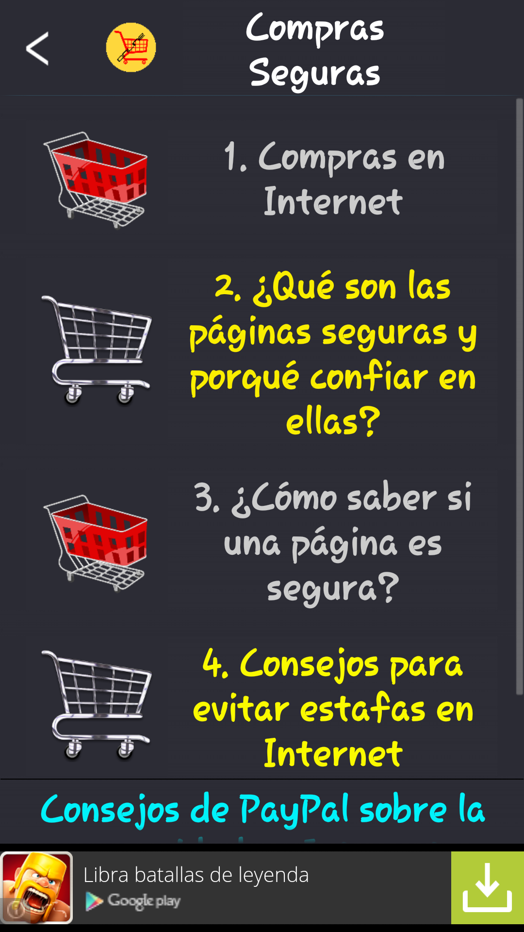Compras seguras por Appstore for Android