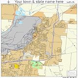 Huge Street & Road Map of Fairborn, Ohio OH - Printed poster
size wall atlas of your home town