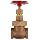 Milwaukee Valve 1186 Series Bronze Gate Valve, Heavy Duty Service, Class 300, Non-Rising Stem, NPT Female