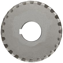 Boston Gear H1624R Plain Helical Gear, 45 Degree Helix, 14.5 Degree Pressure Angle, 0.500 Bore, 16 Pitch, 24 Teeth, Steel, RH