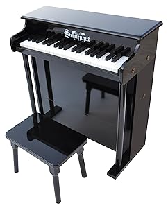 Schoenhut 37-Key Traditional Deluxe Spinet Upright Piano with Bench