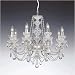 Crystal & Chrome Plated 8 Lamp Chandelier