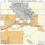 Huge Street & Road Map of Box Elder, South Dakota SD - Printed poster size wall atlas of your home t