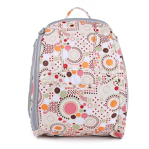 Orgrimmar Diaper Tote Bags Larger Capacity Baby Nappy Bag Fashion Mummy Backpack (Pink)