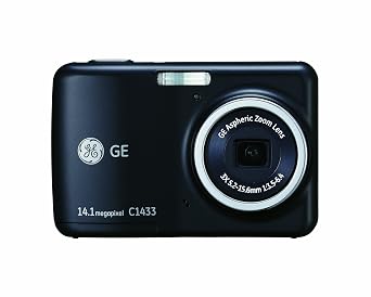 GE Smart C1433-BK 14 MP with 3 x Optical Zoom Digital Camera, Black