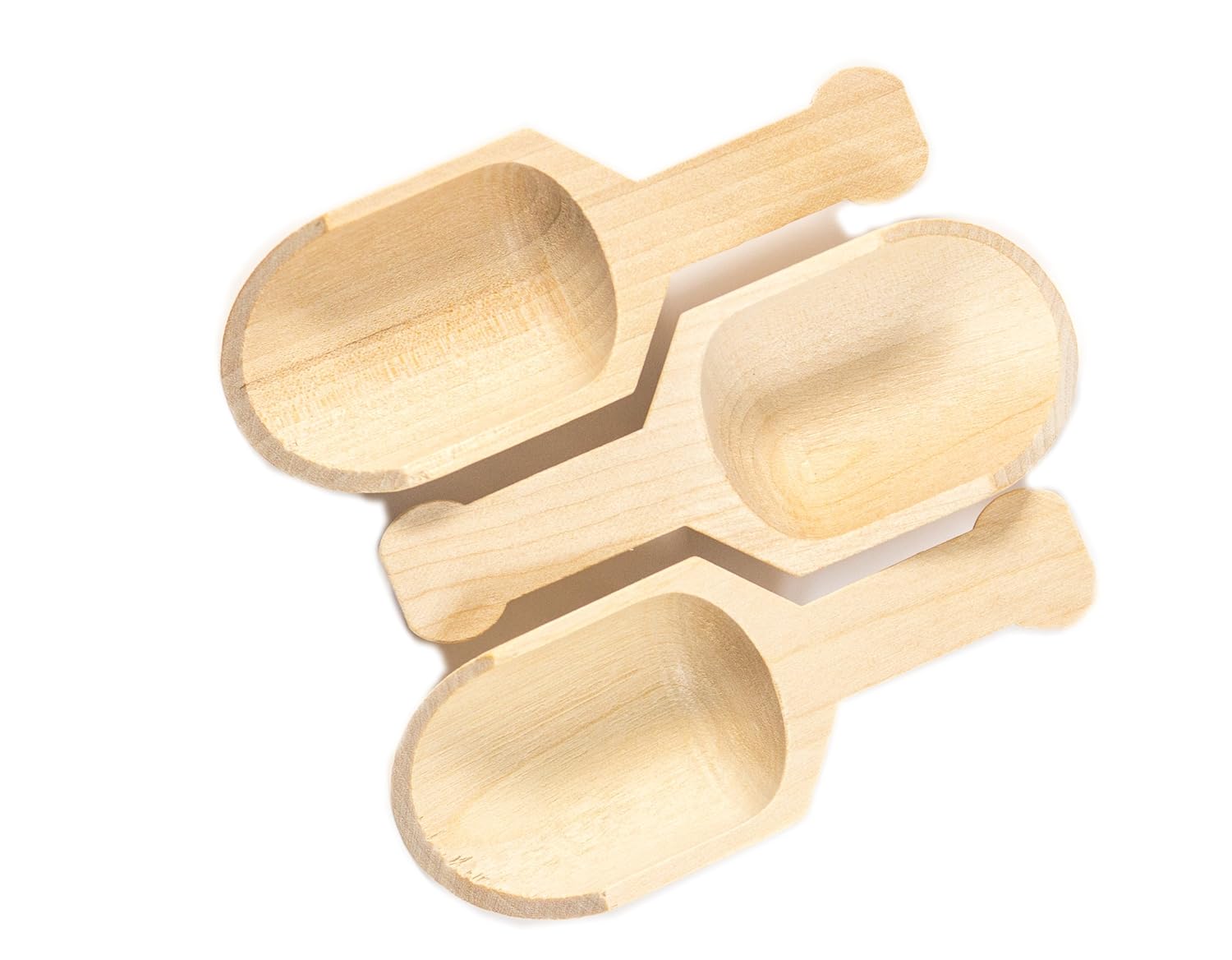 Perfect Stix Scoop 3 10ct Mini Wood Scooper, 3" long x 11/4" Wide