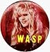 WASP - Blonde Guy with Logo - Authentic Retro 1980's 1.25