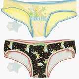 Tinkerbell Black and Yellow Set of Two Panties for Women