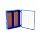 Heathrow Scientific HD15979A ABS Blue Sturdy Tall Slide Box, 208mm Width x 175mm Height x 60mm Depth, 100-Place