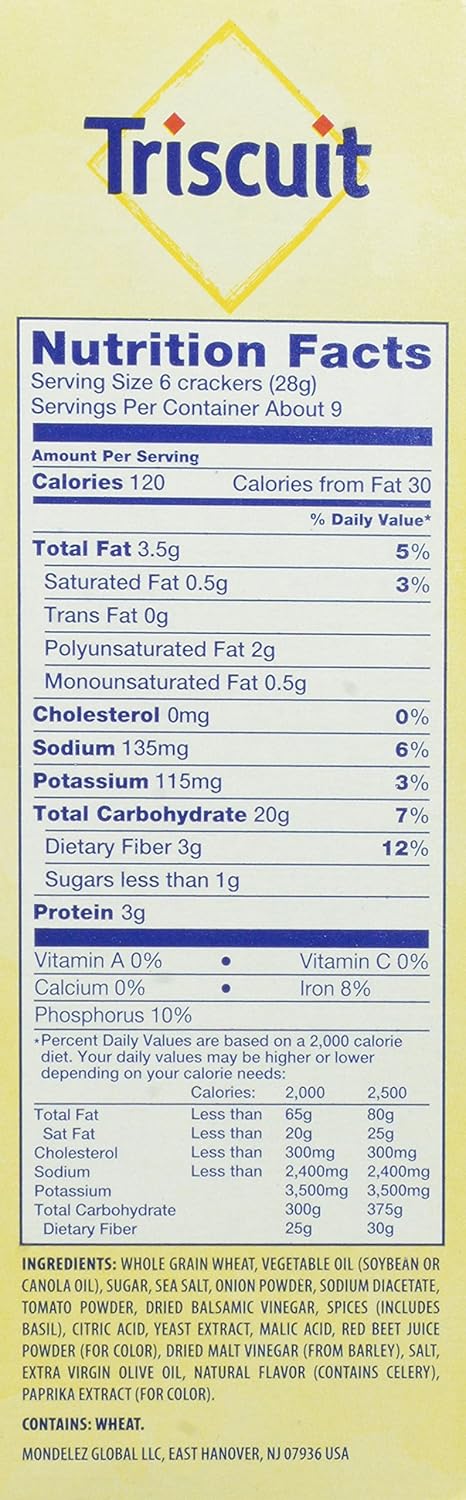 Amazon.com: Triscuit Balsamic Vinegar and Basil Crackers, 9 Ounce ... Amazon.com: Triscuit Balsamic Vinegar and Basil Crackers, 9 Ounce ...