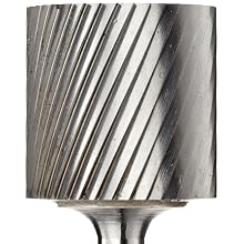 PFERD Cylindrical Carbide Bur, Uncoated (Bright) Finish, Single Cut, Plain End